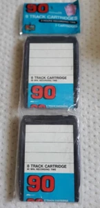 VTG NOS SEALED KMART 2 PACK BLANK 8 TRACK TAPES CARTRIDGES, 90 minutes - Picture 1 of 3