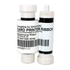 Ribbon For Magicard Magicard MA1000 White Monochrome 1000 prints - Picture 1 of 5