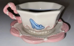 Set da tè Principesse Disney 2003 tazza e piattino ceramica fine Cenerentola ricambio �� - Foto 1 di 9