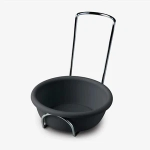 Zeal Silicone Spoon Rest and Basting Bowl with Chrome Stand - Picture 1 of 11