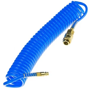 Druckluft Spiralschlauch 5x8mm 5 m - PU-Schlauch Druckluftschlauch Polyurethan - Bild 1 von 11