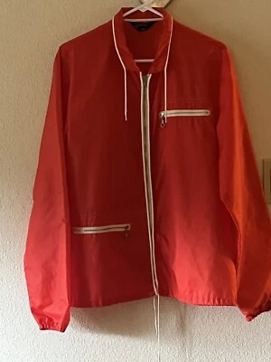 Vintage 1950’s Red Mod Towncraft Penney’s Windbreaker Jacket Zipper Large - Image 1 of 4