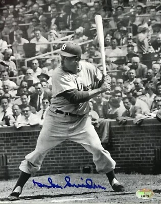 DUKE SNIDER DODGERS IN-ACTION BATTING SIGNED AUTOGRAPHED PHOTO PSA/DNA #J89126 - Image 1 of 2