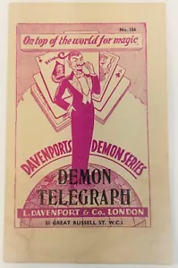 Davenports Demon Series Magic Tricks Demon Telegraph London England 1965 E1C - Picture 1 of 6