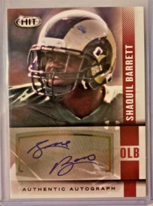Shaquil Barrett AUTO~RC Sage Hit Red 2014 Certified Rookie Autograph SP Dolphins - Picture 1 of 2