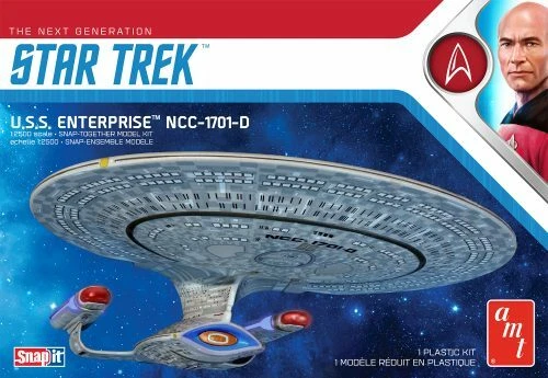 AMT Star Trek USS Enterprise-D 1:2500 Plastic Model Kit Snap Together 1126 - Image 1 of 1