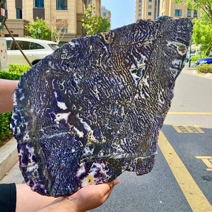 Zebra Stone Slice Yin Yang Energy Natural Healing Crystal - 12.07LB - Picture 1 of 12