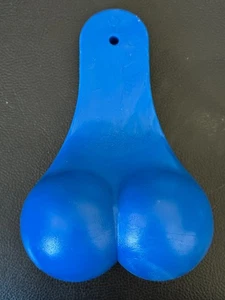 Blue Balls - Hanging Testicles - Heavy Solid Plastic - 6-1/2" Long - Truck Decor - Bild 1 von 6