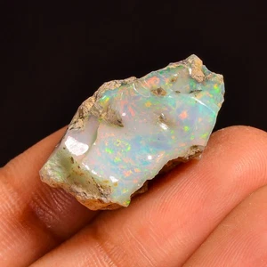 16,00 Cts. Piedra preciosa suelta áspera 100 % natural deslumbrante ópalo etíope 26X13X12 mm - Imagen 1 de 3