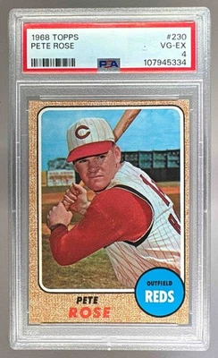 107945334 Pete Rose 1968 Topps #230 PSA 4 Foto 1 de 3