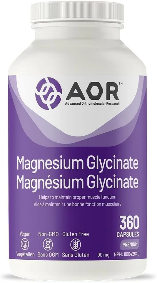 AOR Magnesium Glycinate Supplement Metabolism Muscle Cardio Support 360pcs NEW - Image 1 of 1