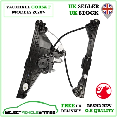 OE NEW VAUXHALL CORSA F DRIVERS SIDE RIGHT FRONT WINDOW REGULATOR & MOTOR 2020> - Image 1 of 4