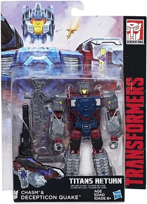 Decepticon Quake and Chasm Deluxe Class  Transformers Generations Titans Return - Image 1 of 4