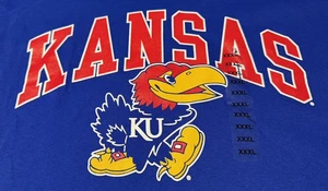 Kansas Jayhawks Short Sleeve T-shirt - 3XL - Brand New - Picture 1 of 2