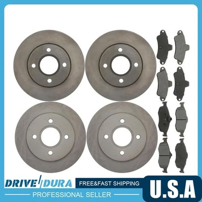 Front & Rear Disc Brake Rotors Brake Pads Kit fits Mercury Mystique - Image 1 of 4