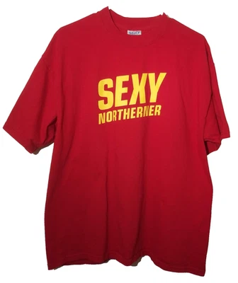 Sexy Northerner Pet Shop Boys 2002 Release Promo T-shirt Red Adult size XL Tee - Image 1 of 4