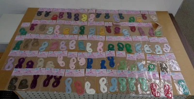 NIP YLI Silk Floss thread Lot Of 82 Each 6 strand 5 Meters assorted colors - Image 1 of 3