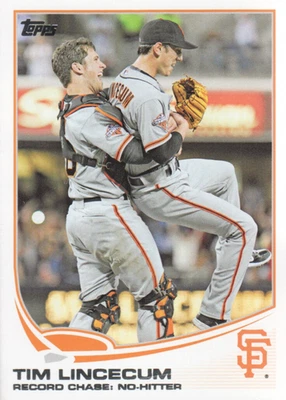 2013 Topps 更新棒球卡 #US143 Tim Lincecum — 第 1/2 张图片