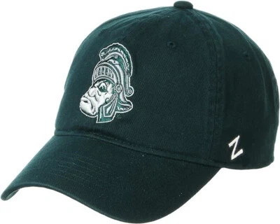 MICHIGAN ST. SPARTANS GREEN SCHOLARSHIP VTG VAULT LOGO ZEPHYR DAD CAP HAT NWT! - Image 1 of 4