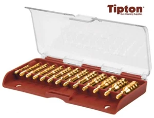 Tipton 13 Piece 8x 32 Threaded Brass Cleaning Jag Set with Case # 749245 New! - Picture 1 of 1
