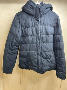 Women's Abercrombie and Fitch Blue Winter Goad Hooded Size Large - Picture 1 of 8