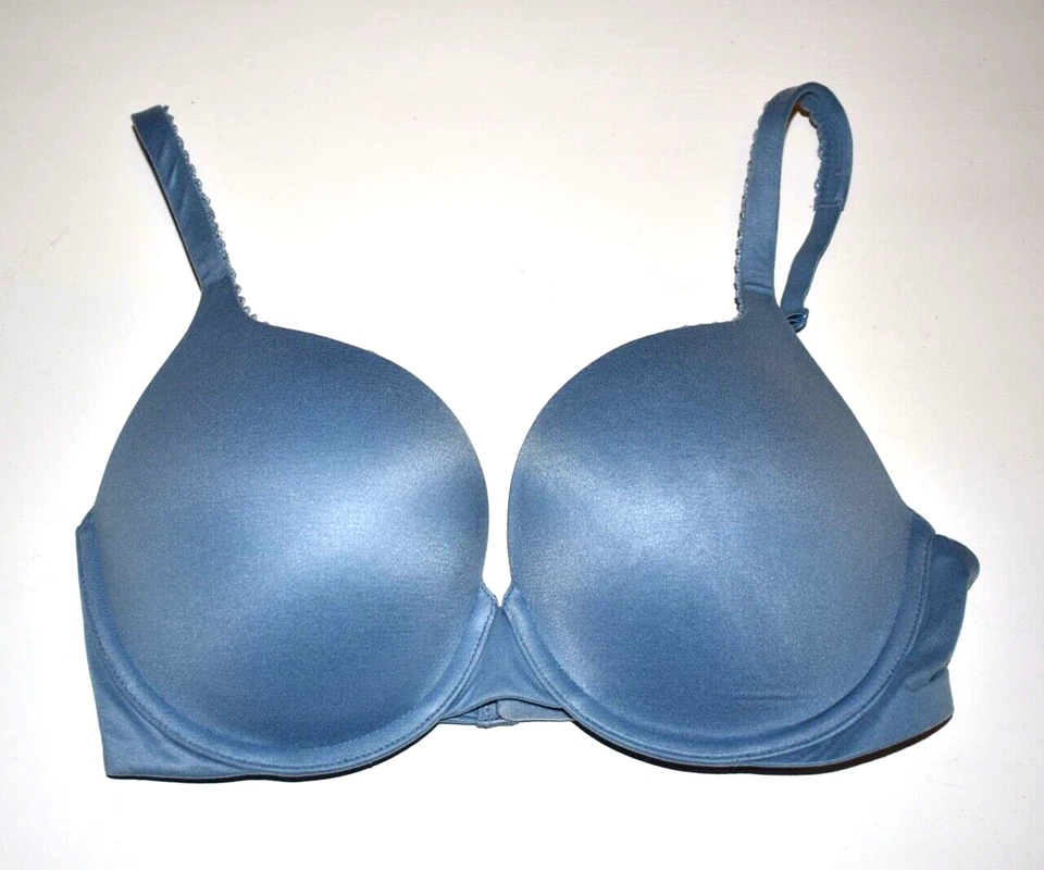 Sujetador Victoria's Secret Body de Victoria Forma Perfecta Acolchado Azul 32DD Foto 1 de 4