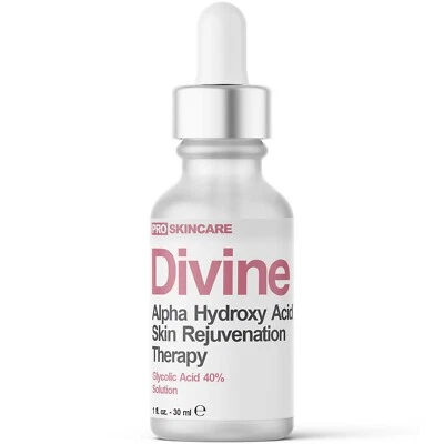 GLYCOLIC ACID 40% (Professional Chemical Peel) Pro Strength Alpha Hydroxy Acid  - Image 1 of 4