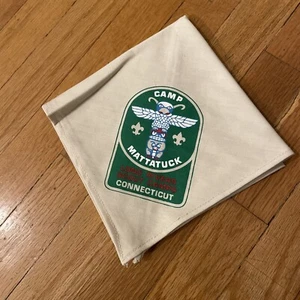 Boy Cub Scout Camp Mattatuck Long Rivers Scout Camps Connecticut Neckerchief - Picture 1 of 4