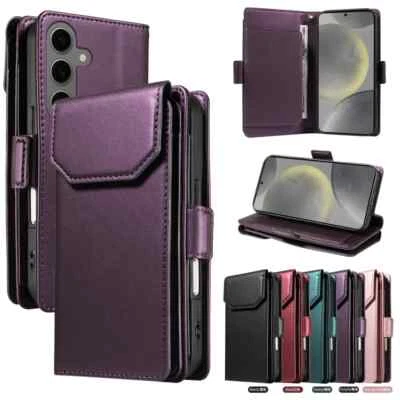 For Samsung S25 S24 S23 S22 S21 S20 S10+ Leather Wallet Card Holder Case Cover - Image 1 of 4