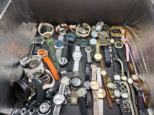 Vintage Watch Lot 52 Watches Non Working May Need Batteries Or For Parts