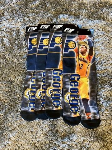 FBF Originals NEW Paul Pierce Socks - 4 Large Pair Drive - Indiana Pacers NBA Cover