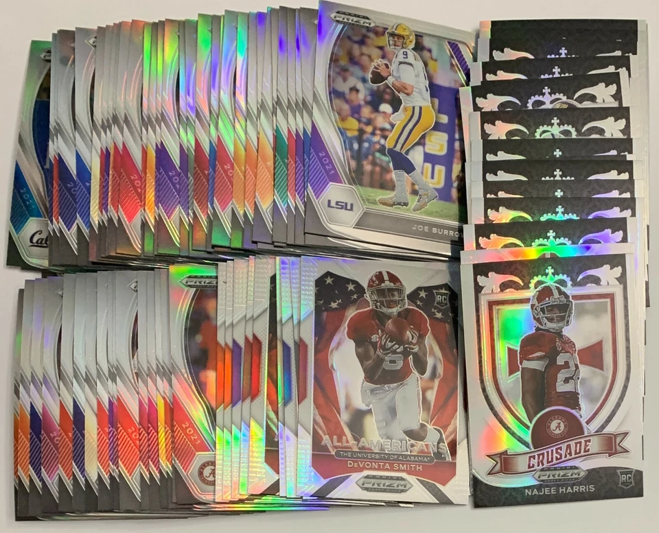 2021 Prizm Draft Picks Football SILVER Holo Parallels #1-200 Stars RCs You Pick! - Image 1 of 1