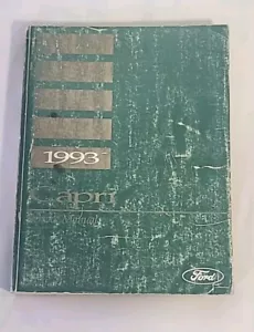 1993 Ford Capri Service Manual Car Ford Motors Parts & Service FPS-12186-93 NOTE - Foto 1 di 10