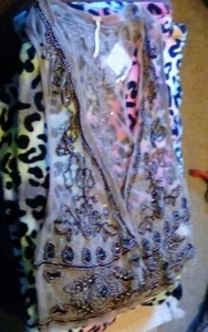 FREE PEOPLE BEADED SUMMER VEST SZ XS/S *** NEW - Picture 1 of 6