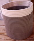 Trash Can Cotton Ecru CM 25x24 Holder Basket Bin Cover Vase Toilet Seat