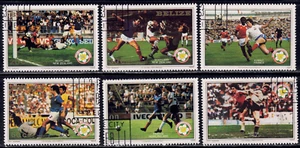 1982 Belize SC# B1-B6 - F-VF - World Cup Soccer - Semi Postal Stamps - Used - Picture 1 of 2