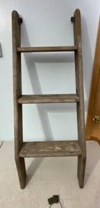 Teak ladder Catalina 30 OEM w/brackets - Picture 1 of 13