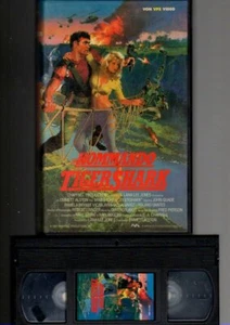 VPS Video  Mike Stone  Pamela Bryant   KOMMANDO TIGERSHARK    VHS Rarität   - Bild 1 von 2