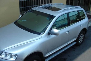 2 DACHTRÄGER LÄNGS OEM ALU LOOK VW TOUAREG PORSCHE CAYENNE 2002-2010 - Bild 1 von 6