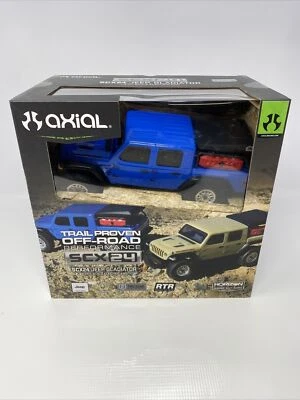 Axial SCX24 Jeep JT Gladiator 4WD  AXI00005T2 Crawler - Blue ￼RTR - Image 1 of 4