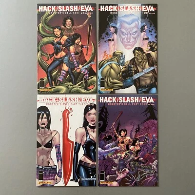 HACK/SLASH EVA MONSTER'S BALL 1-4 1 2 3 4 COMPLETE SERIES (2011, IMAGE COMICS) - Image 1 of 4