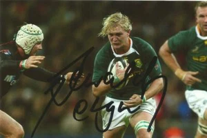SOUTH AFRICA & WORCESTER RUGBY: DEWALD POTGIETER SIGNED 6x4 ACTION PHOTO+COA - Picture 1 of 1