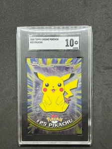Pokemon 2000 Topps Chrome Pikachu #25 SGC 10 Gem Mint - Picture 1 of 1