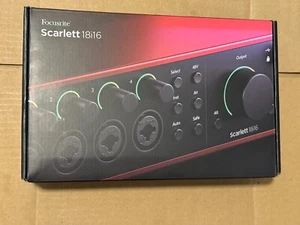 Focusrite Scarlett 18i16 4th Gen 18-in 16-out USB Audio Recording Interface - Picture 1 of 3