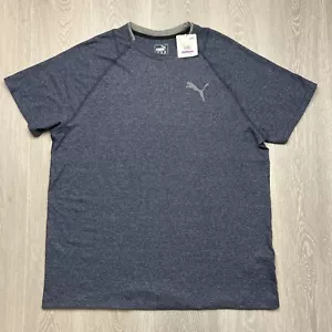 PUMA Men’s Finish line Blue T-Shirt Size 2XL (New) - Picture 1 of 13