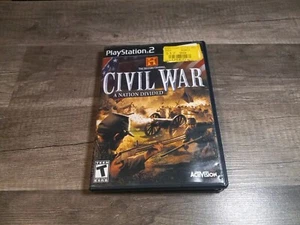 Civil War A Nation Divided PlayStation 2 No Manual Tested Works Free Shipping  - Picture 1 of 5
