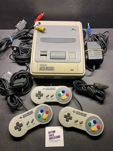 SNES - Super Nintendo Konsole mit 3 Controller - Bild 1 von 24