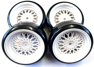 1/10 RC 26mm Drift Car wheel & tyre set. Professional Quality 12mm Hex fitting - Picture 1 of 5