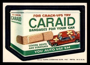 1974 Topps Wacky Packages Series 10 #9 Caraid Bandages NM