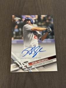 2017 Topps Chrome Rookie Autographs Insert #RA-RS ROB SEGEDIN Signed Auto RC - Picture 1 of 2